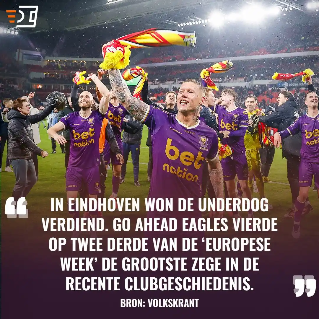 Image from VoetbalNieuws.nl: 'Historisch, megastunt, sensatie', het is een greep uit de terminologi...
