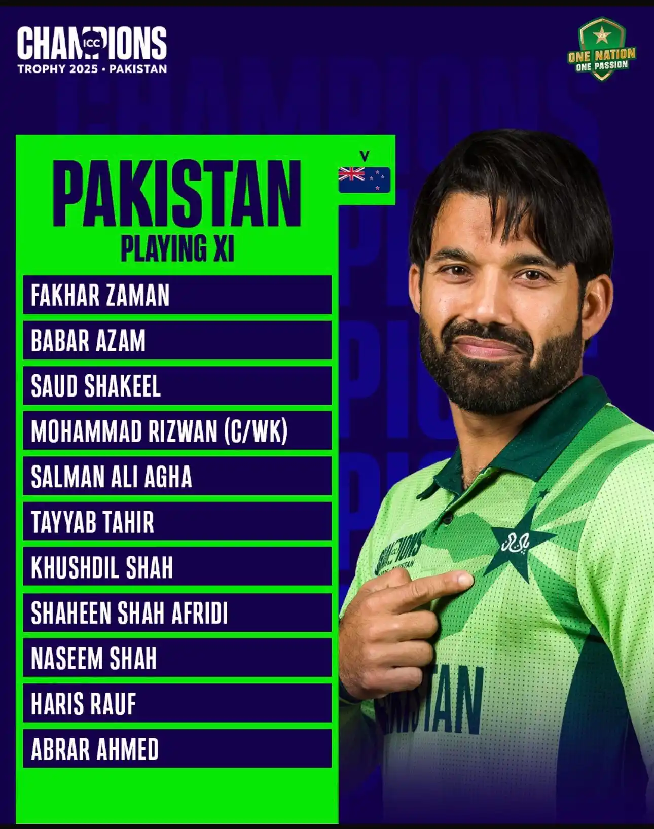 Image from Waqas Maqsood: 🚨 TOSS & PLAYING XI 🚨 Pakistan win the toss and opt to bowl first �...