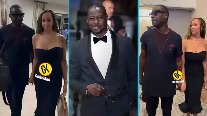 Image from YEN.com.gh: Chris Attoh Spotted With Beautiful Lady At A Premiere, Video Stirs Dat...