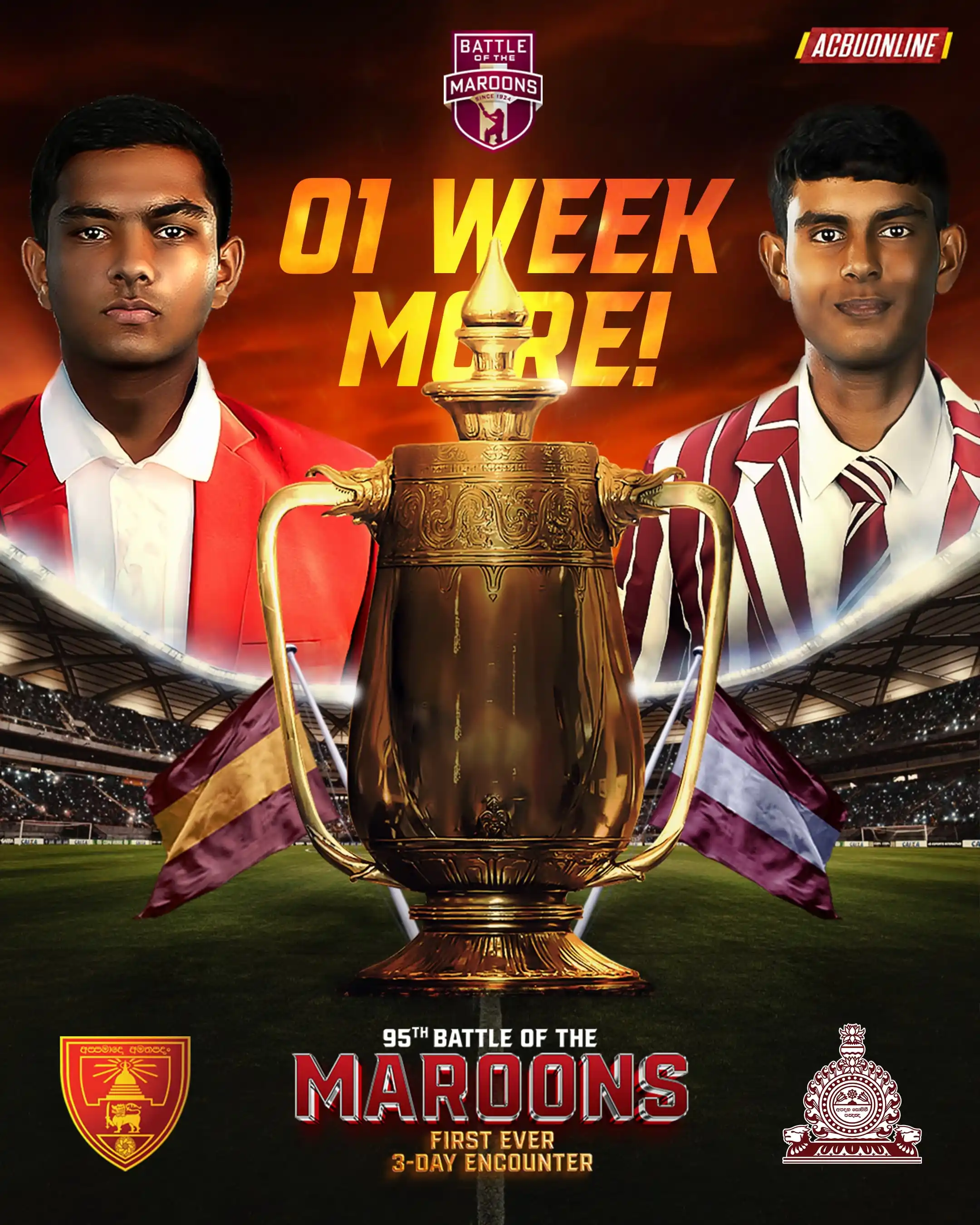 Image from ACBU Online: Just one week to go for the grandest showdown in Sri Lankan school cri...