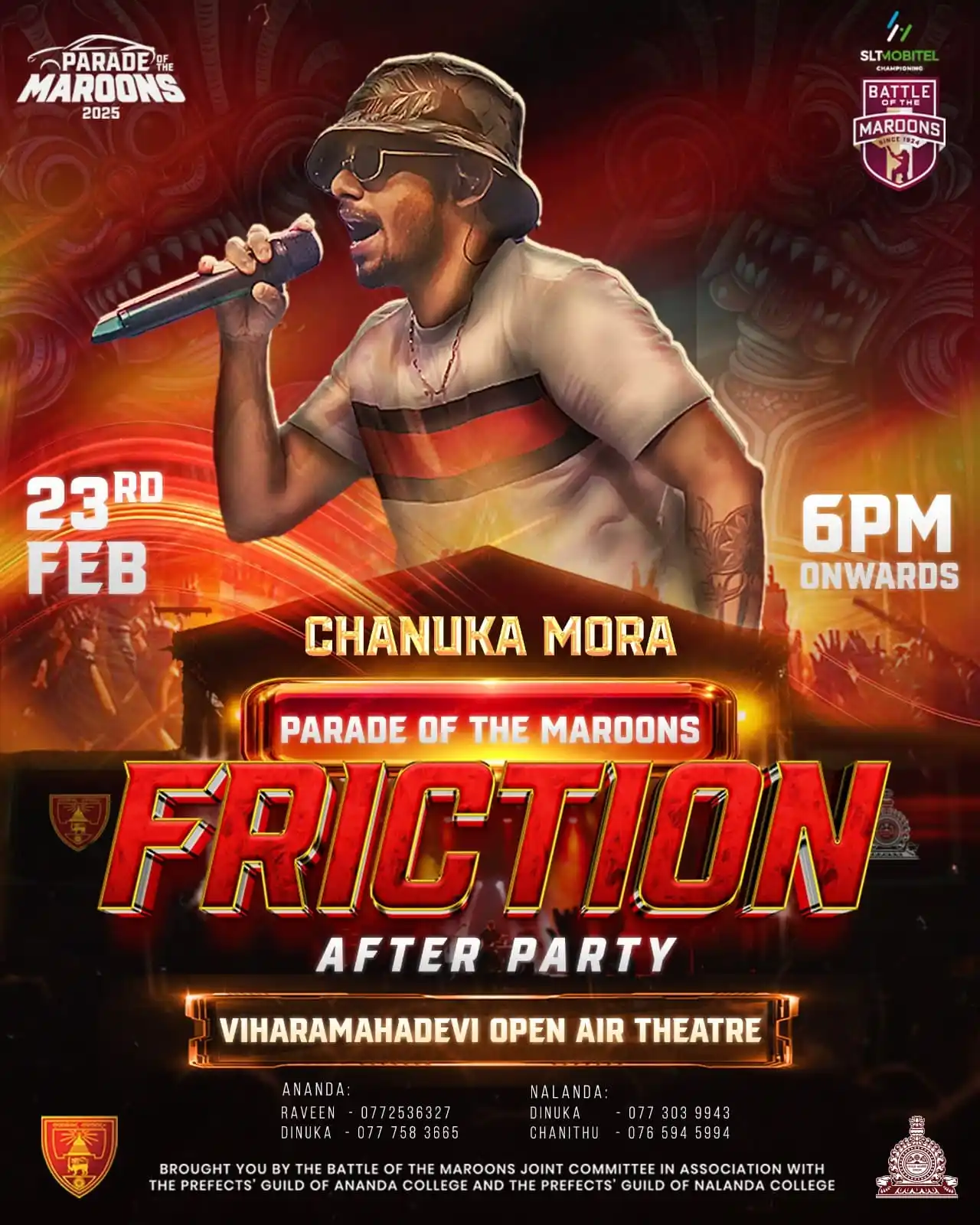 Image from ACBU Online: Intensity ignites at Friction as tensions flare amidst Chanuka Mora's ...