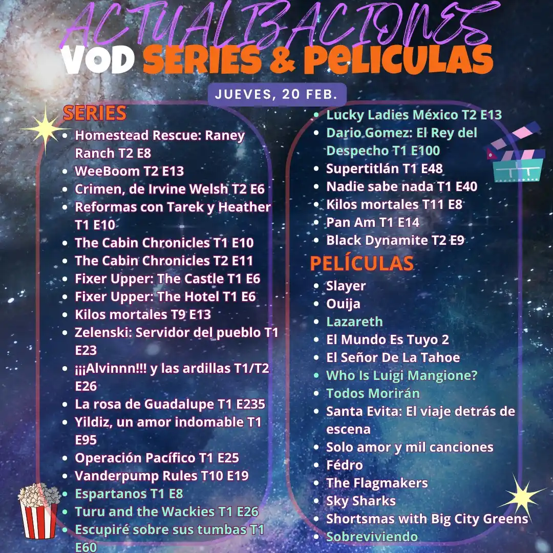 Actualizaciones VOD 🎬 post