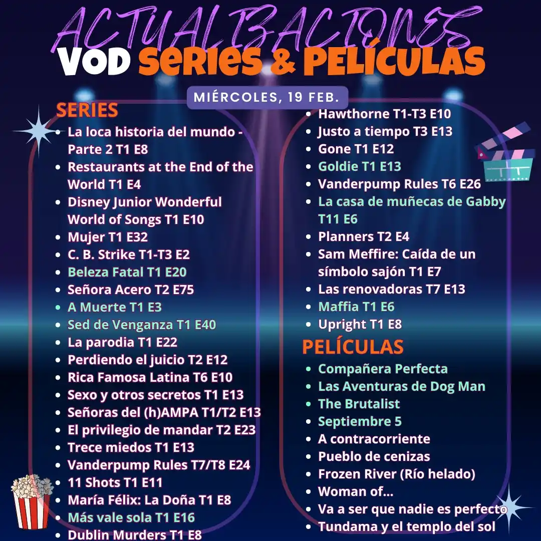 Actualizaciones VOD 🎬 post