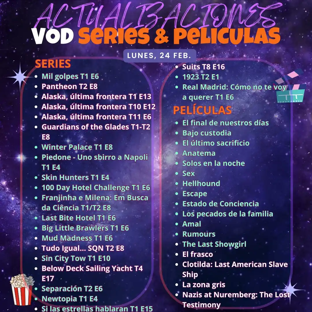 Actualizaciones VOD 🎬 post