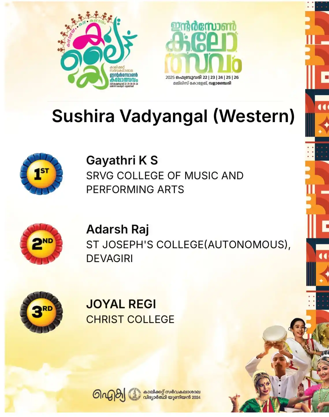 ഐക്യ CALICUT UNIVERSITY UNION-2024 post