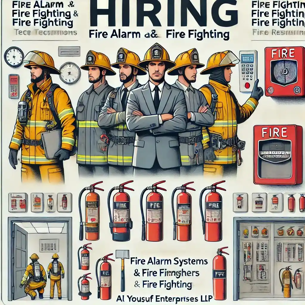 Image from AL Yousuf Enterprises LLP: 🚨 *Dubai* Urgent Hiring – Fire Alarm & Fire Fighting Technicians! 🔥�...