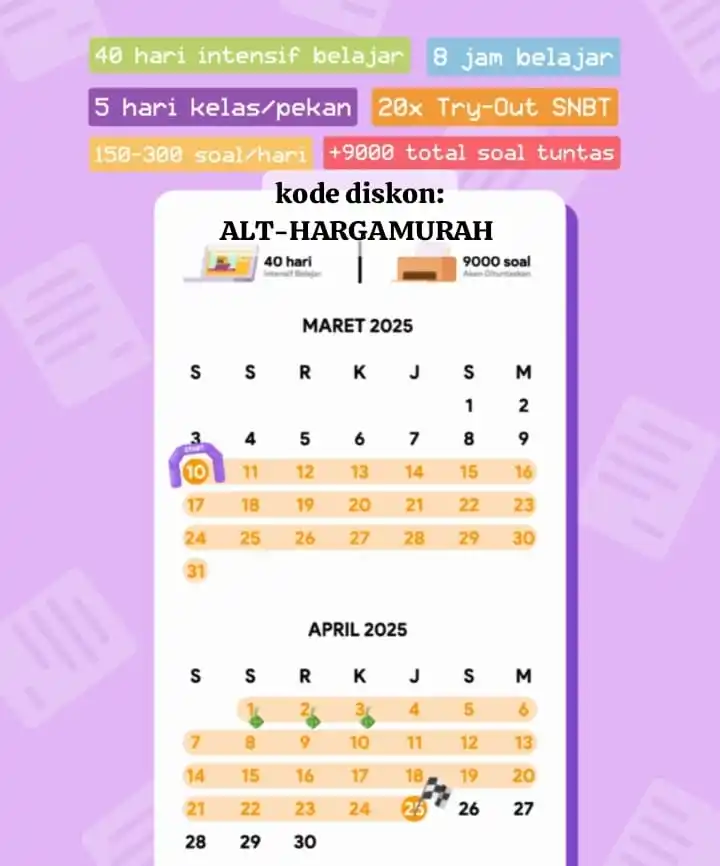 Image from AMBIS UTBK & UJIAN MANDIRI: 🏁GAS GABUNG JADI ALTERIAN DENGAN MENGIKUTI STARTERPACK ( KELAS INTENS...