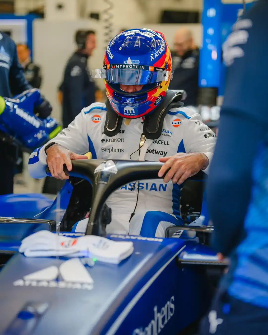 Image from Atlassian Williams Racing: Jumping in for a full day in the FW47 💪...