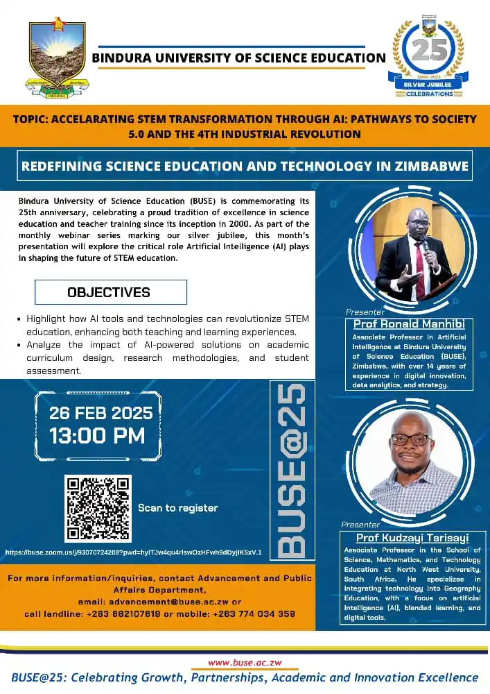Bindura University of Science Education post