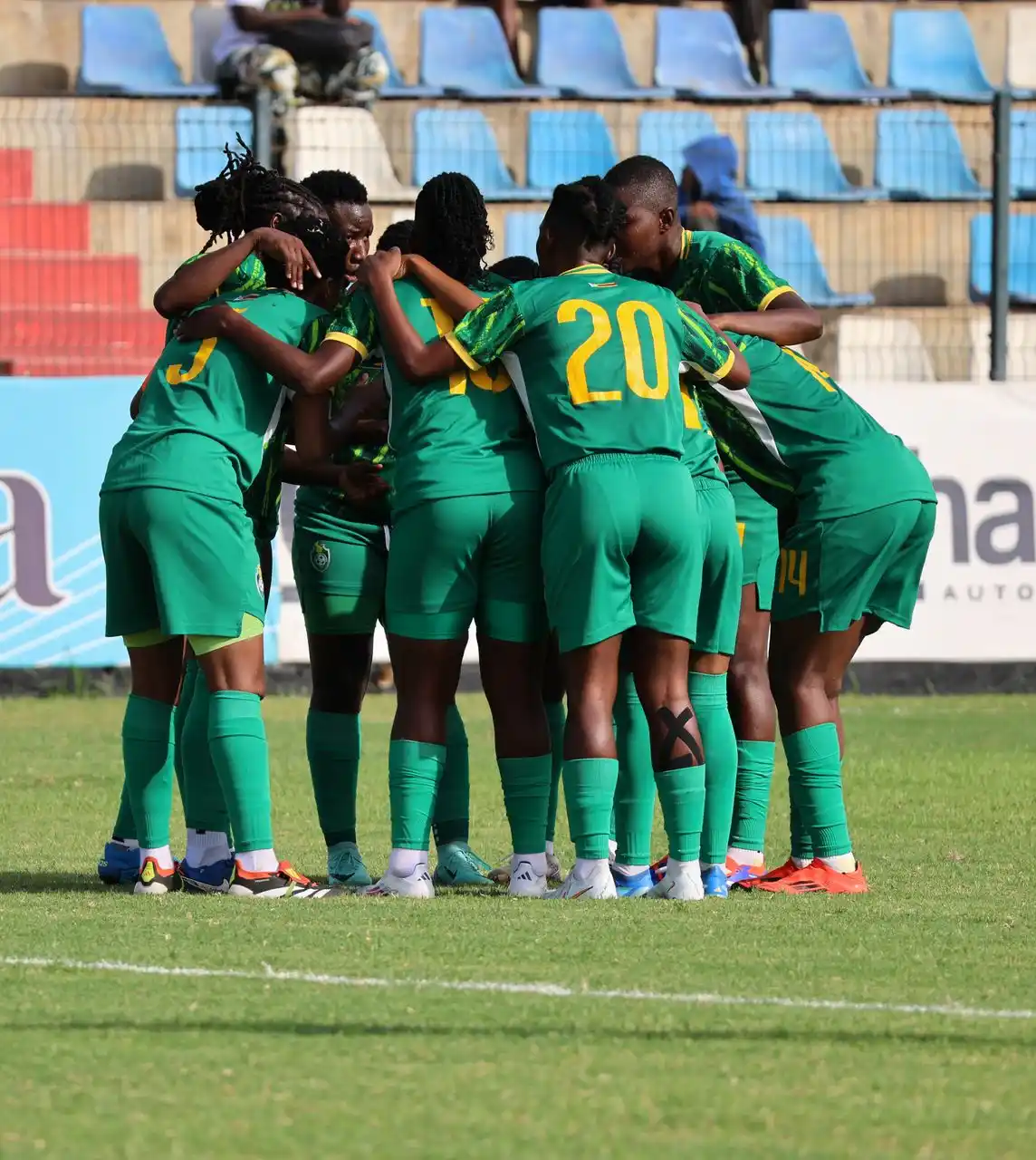Image from Chioniso Mashakada: Halftime Angola 1-1 Zimbabwe <a class="text-blue-500 hover:underli...