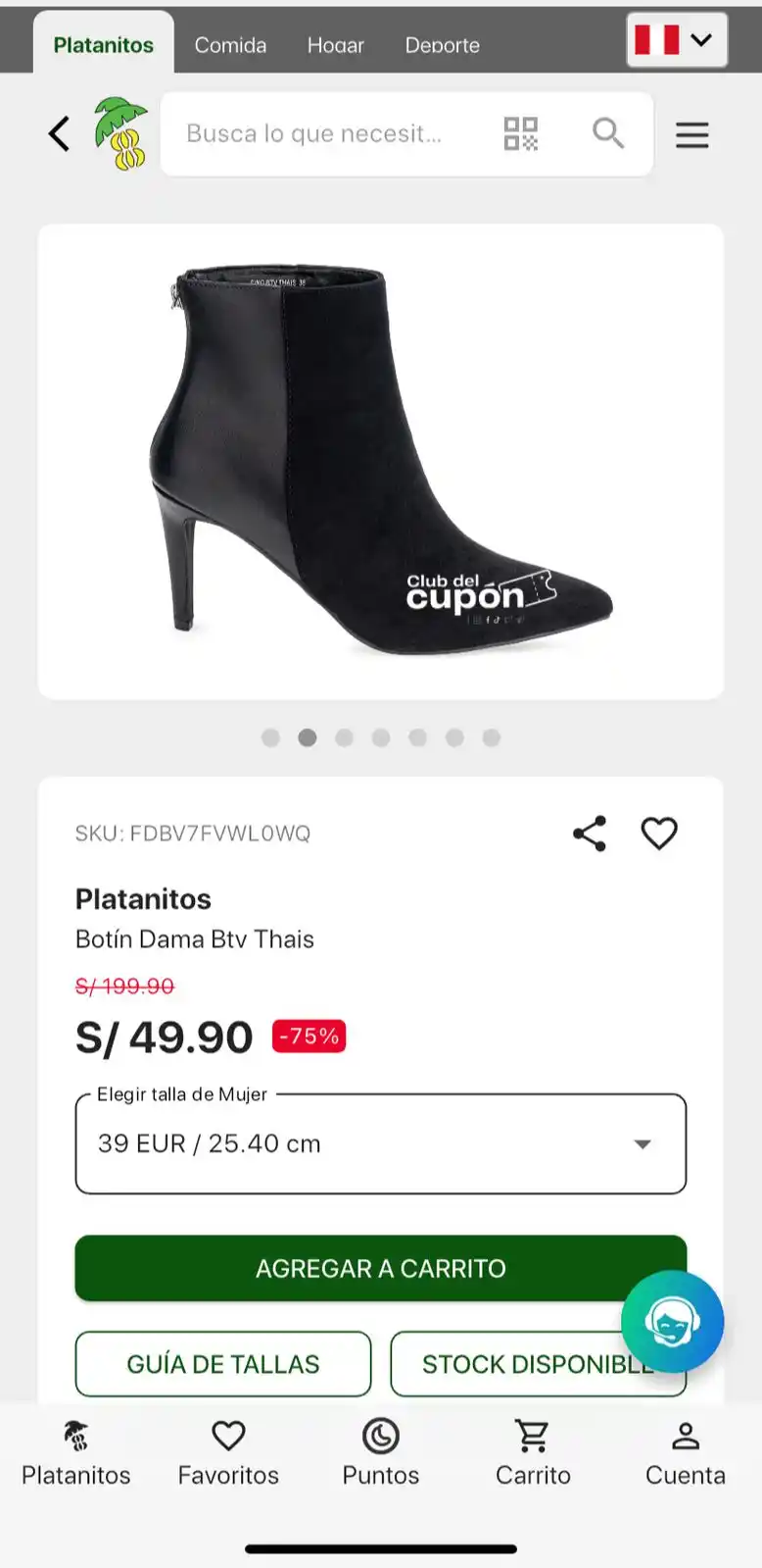 Image from Club del Cupón: 💋 *Oferta* ✔️ Platanitos Botín Dama Thais 🔗https://platanitos.co...