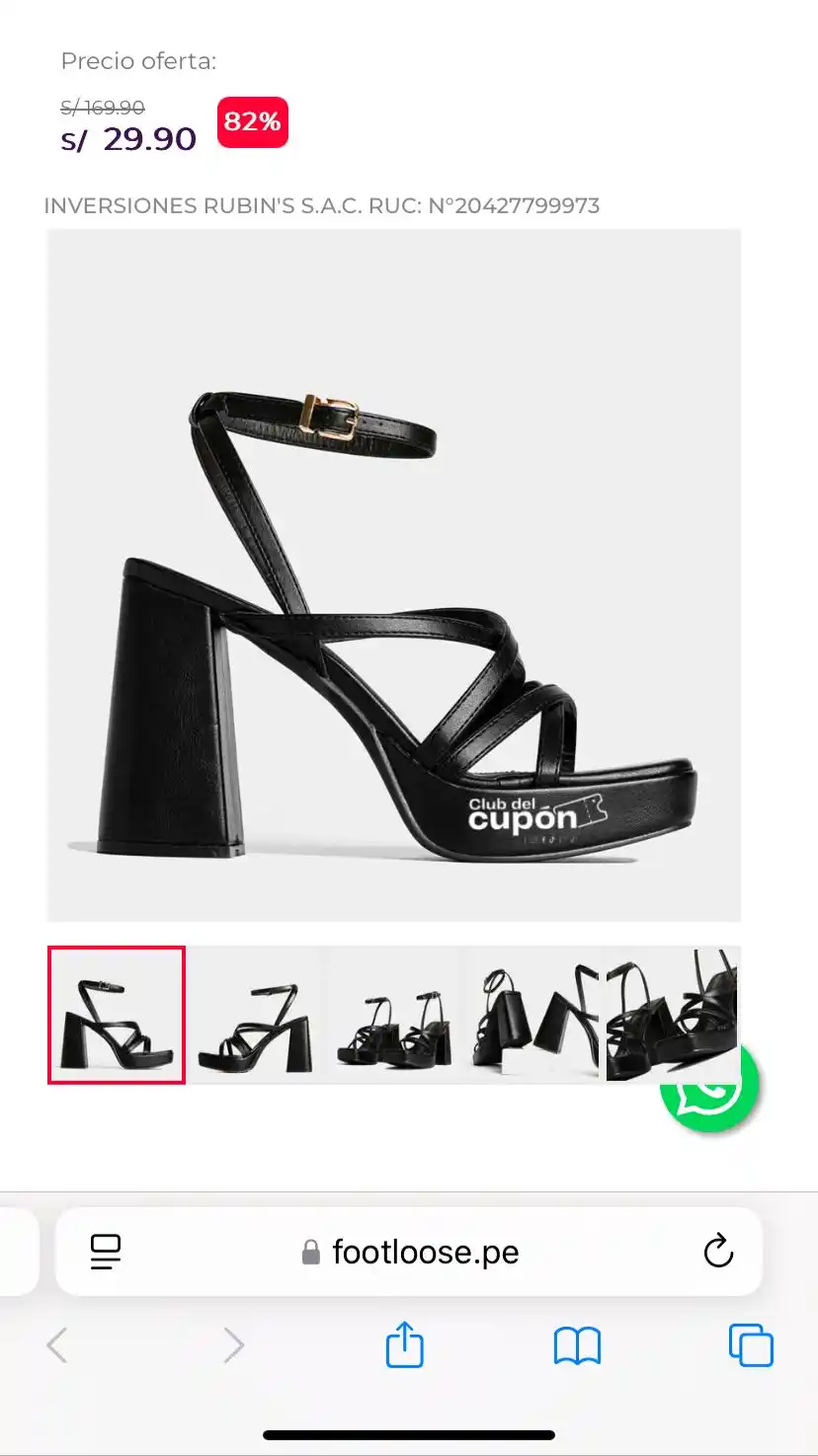 Image from Club del Cupón: 💋 *Oferta* ✔️ Sandalias de Vestir Footlose Lua 🔗 https://www.fo...