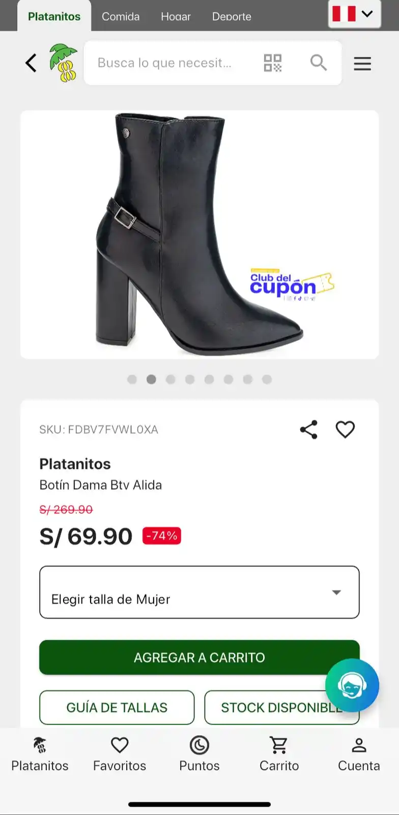 Image from Club del Cupón: 💋 *Oferta*    ✔️ Platanitos Botín Dama Alida   🔗https://platanitos.c...