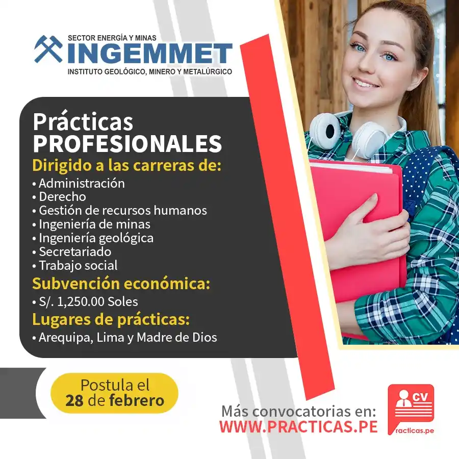 Image from Convocatorias Derecho: Empleos - Prácticas - Capacitaciones: Más información en: https://www.practicas.pe/convocatoria-practicas-pr...