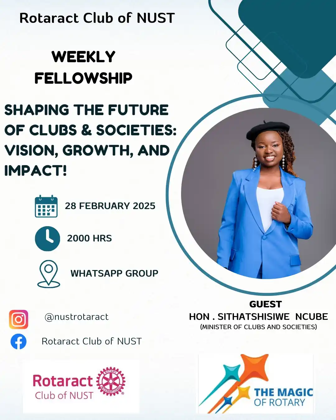 Image from DAILY FRESH FEED📑: Hey everyone! 🎉 The Rotaract Club of NUST is excited to host Honorab...