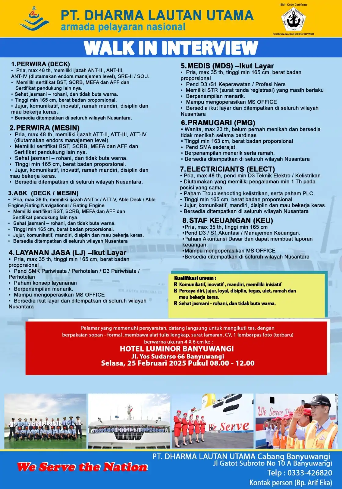 Daily Loker Pelaut 🇲🇨 post