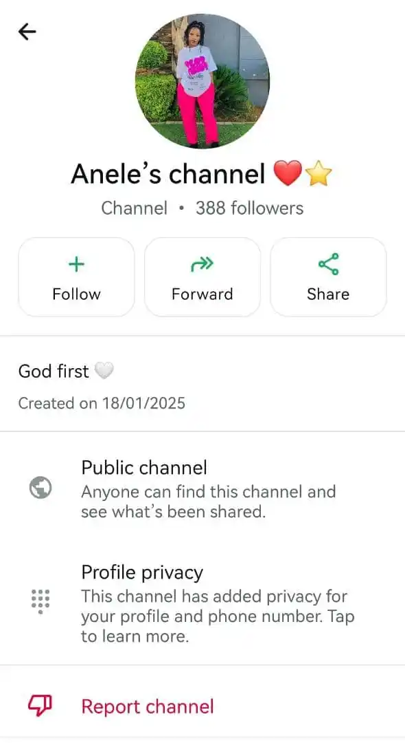 Image from Dancing With Busisiwe 💙🥺Cpc Stars 🌟 Christian Progressive College: Fake account  Anele does not have a channel 😩😭...