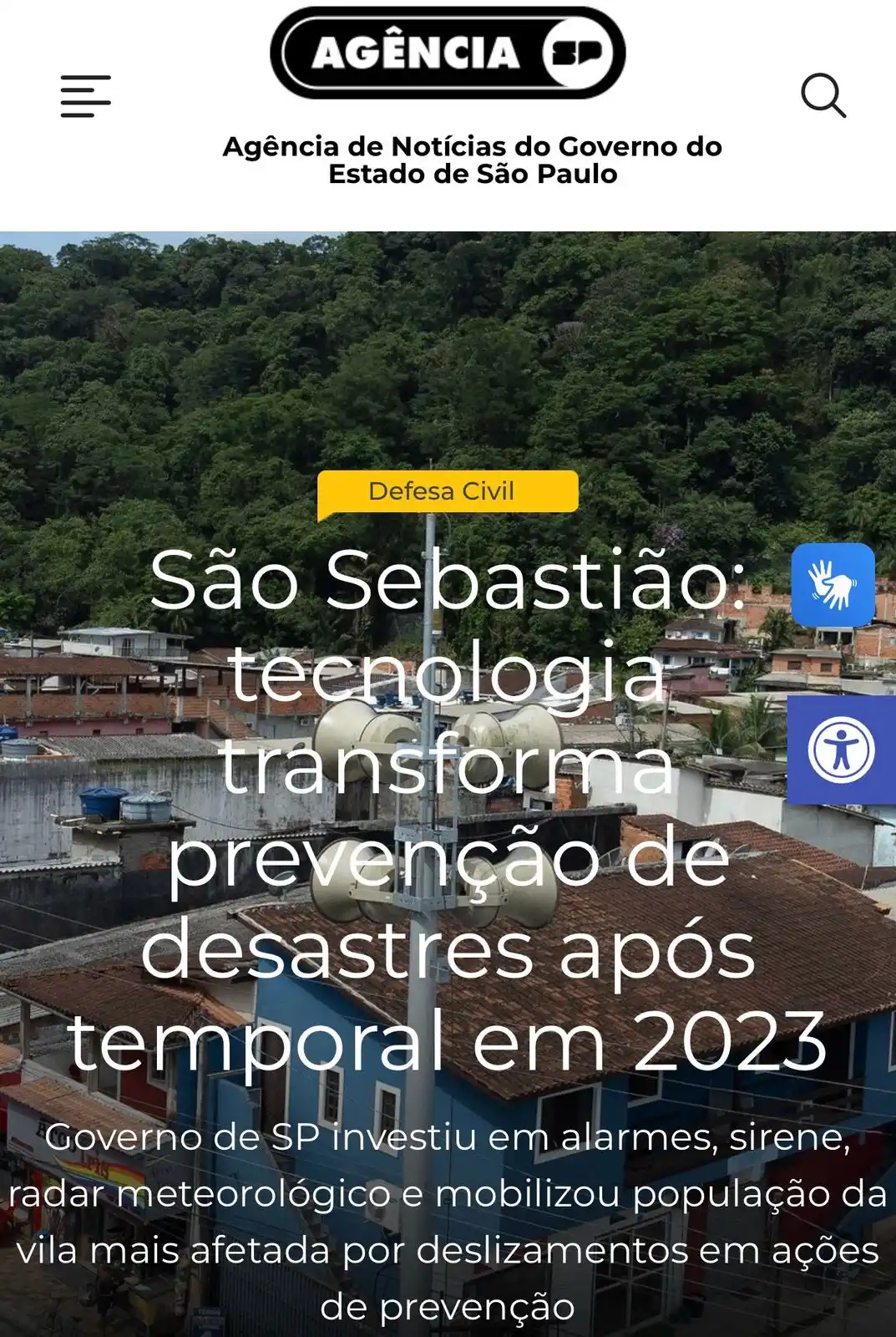 Image from Defesa Civil do Estado de São Paulo: 🟧🟦 Após dois anos da tragédia de São Sebastião, veja os investimento...