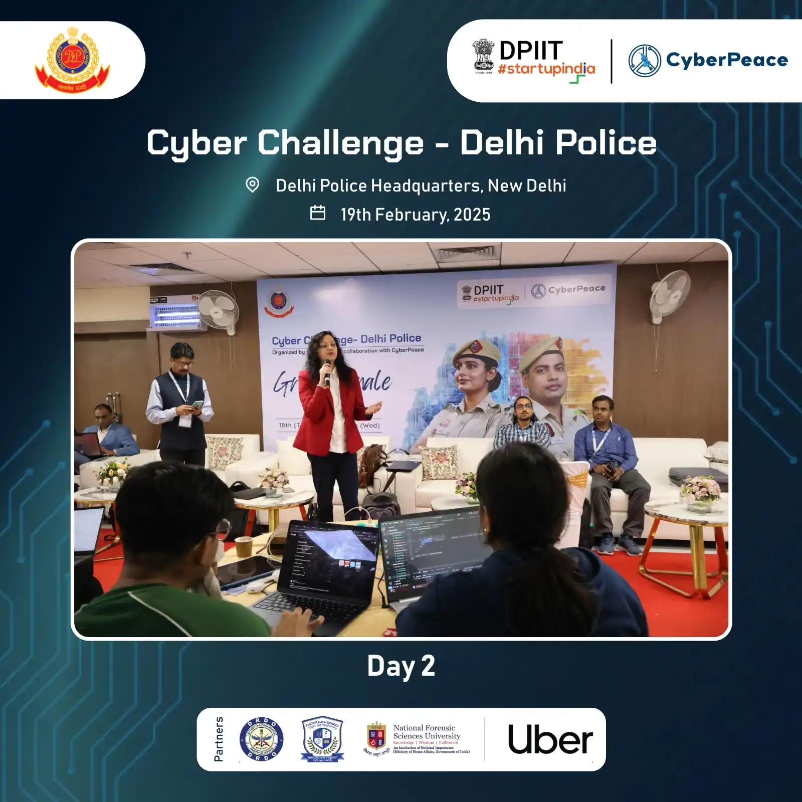 Image from Delhi police : Before the start of each team presentation, we had the privilege of ho...