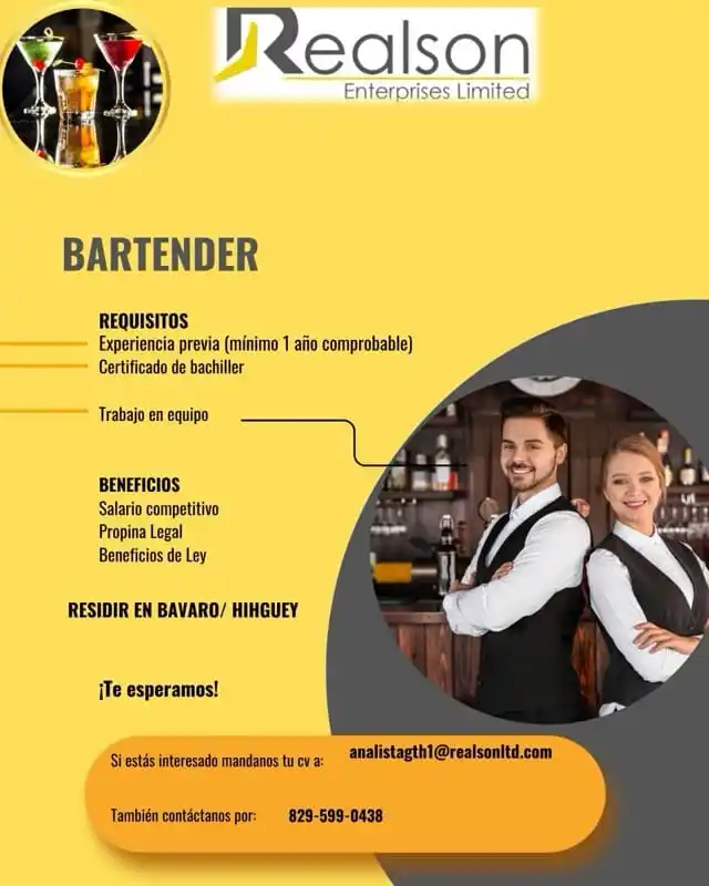 Image from Disi Mota Publicidad Empleos: Punta cana 829)599-0438 analistagth1@realsonltd.com BAVARO PUNTA CANA...