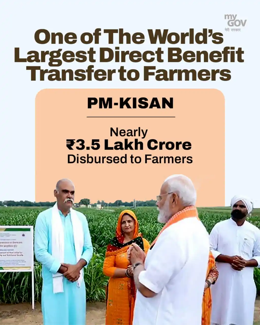 Image from Dr K Laxman: The world’s largest direct cash support initiative for farmers. Unde...