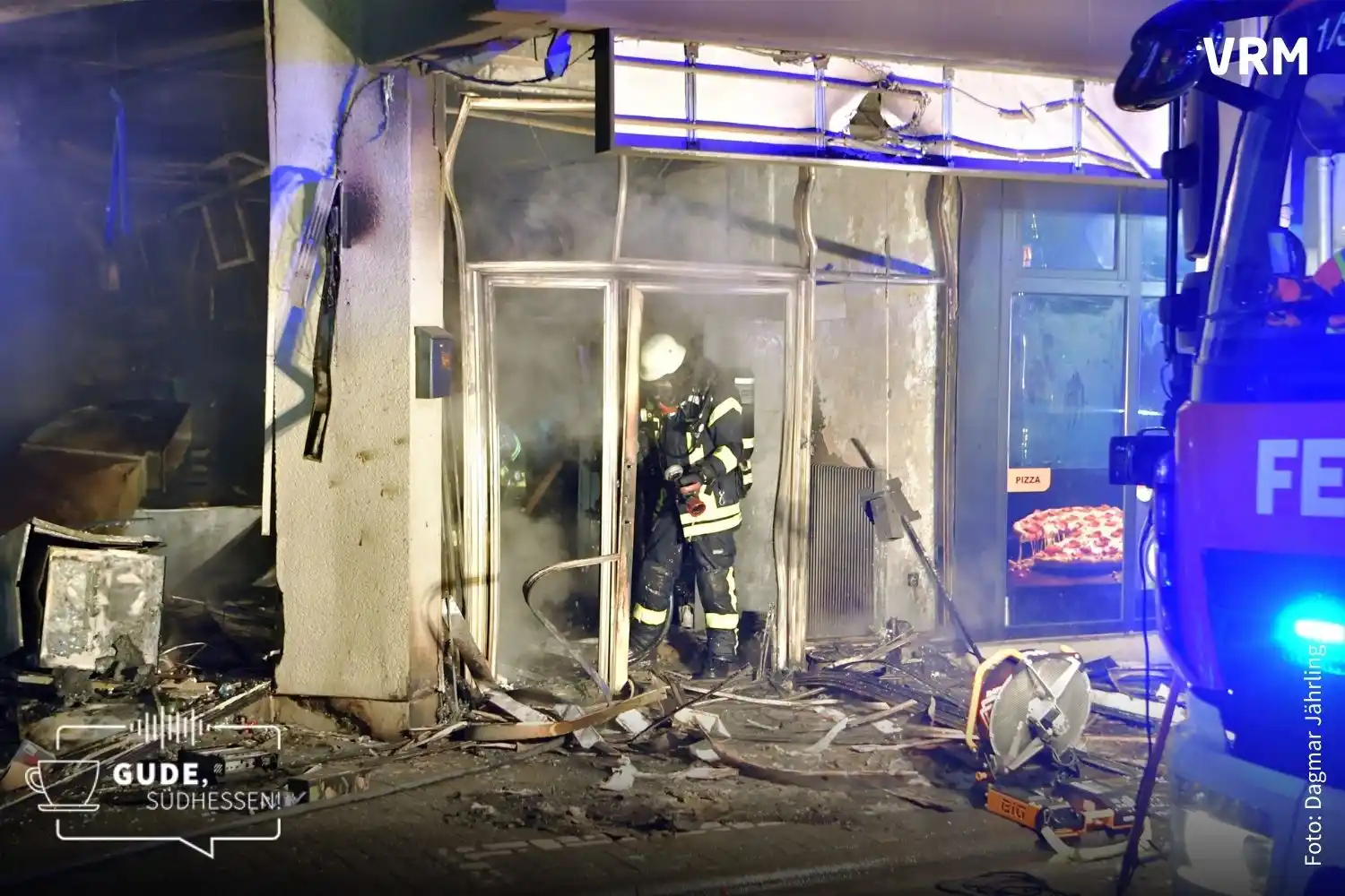Image from Echo Online Südhessen: 🔥 Schreinerei in Lindenfels brennt, Großbrand in Heppenheim zerstört ...