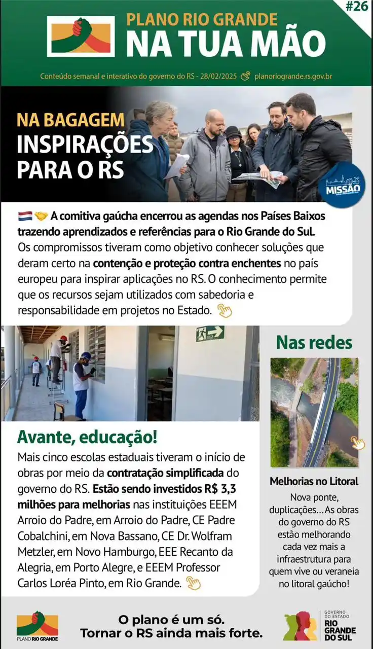 Image from Eduardo Leite: Tá chegando o carnaval, mas antes…. 👇👇👇  Vem conferir o informativo...