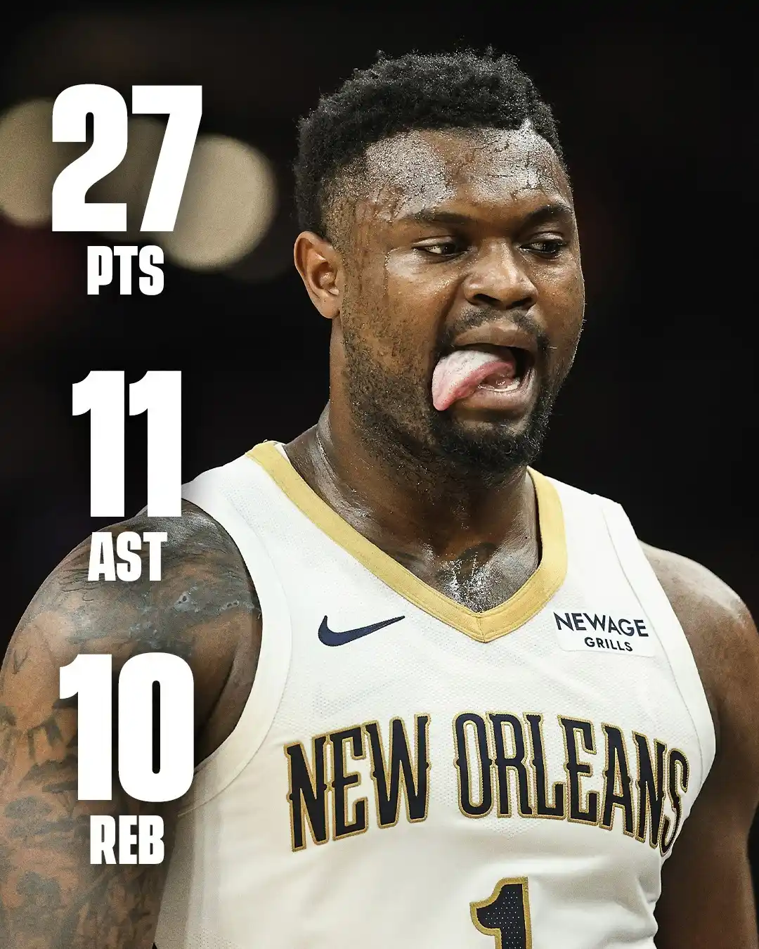 Image from ESPN Philippines Hoops: *Zion's first career triple-double sparks Pelicans* 🔥 ⏩ https://www....