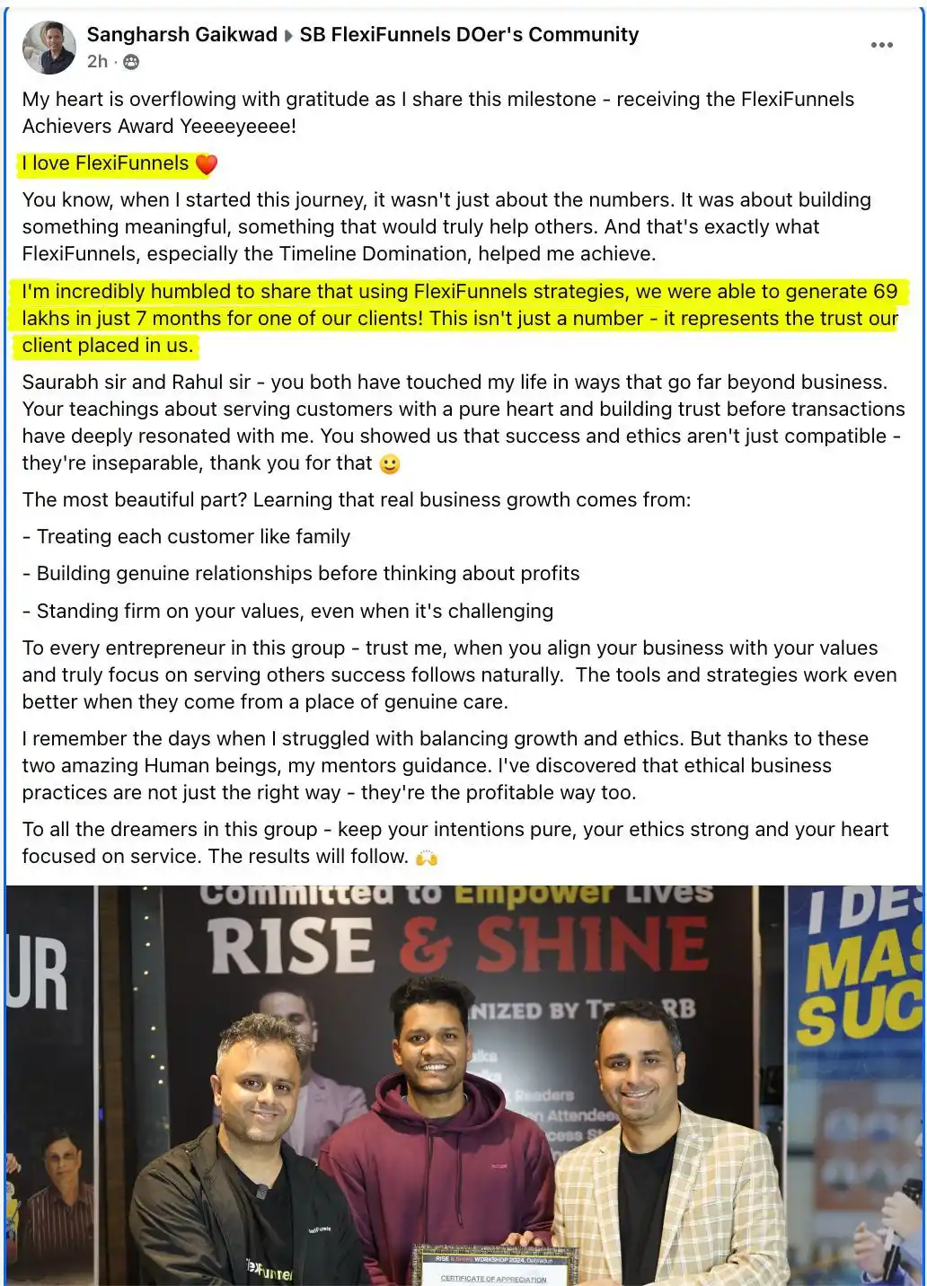 FlexiFunnels post