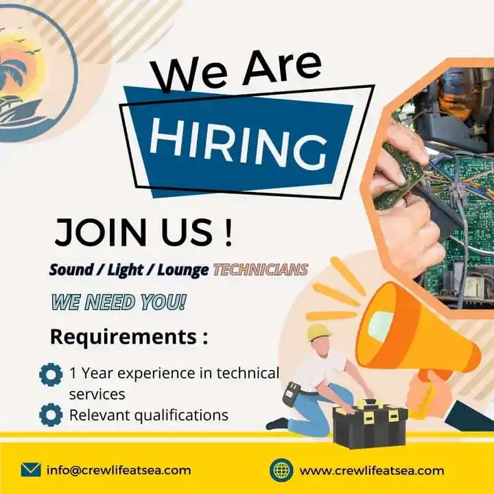 Image from Flying Eagles Employment Agencies Channel: 🎶💡 Calling all Sound, Light & Lounge Technicians! 🔊✨ Do you have th...