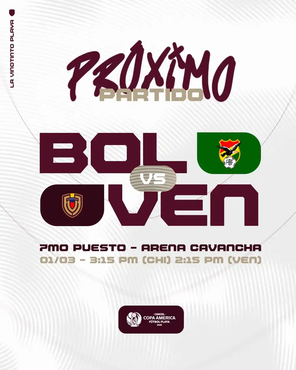 Image from FVF - Nuestro Canal 🇻🇪: Este sábado cerraremos nuestra participación en la CONMEBOL Copa Améri...