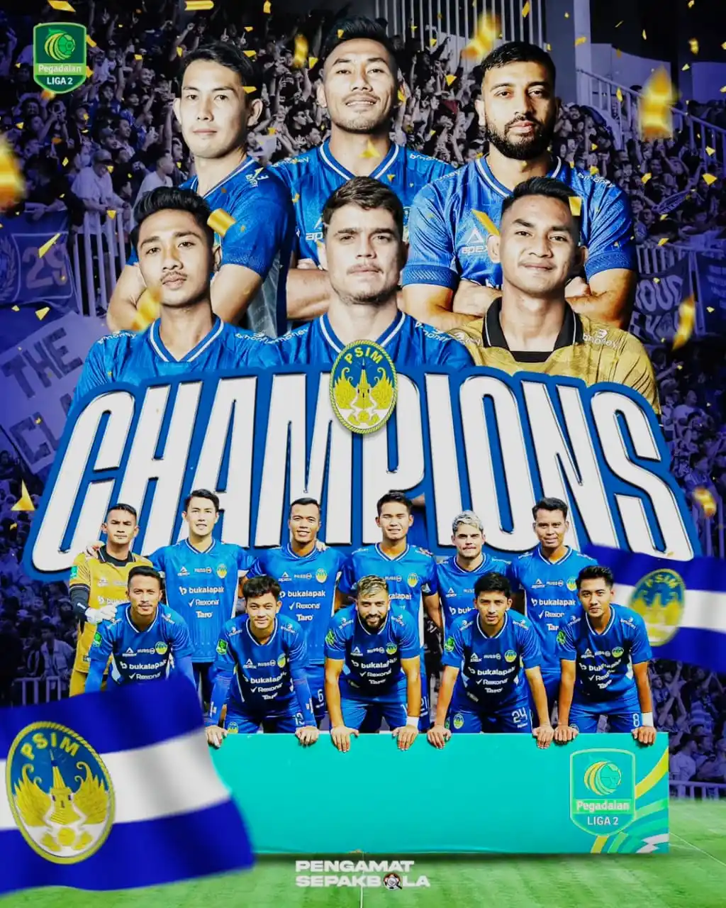 Image from GOAL TIME: *PSIM Yogyakarta Juara Liga 2 2024/25, Sukses Promosi ke Liga 1!* PSI...