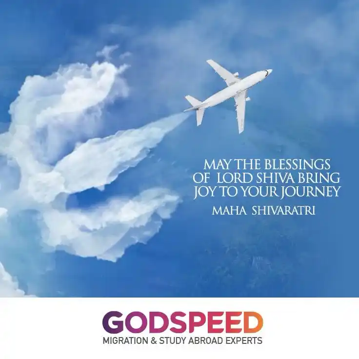 Image from Godspeed Immigration & Study Abroad Pvt Ltd: Wishing you a blessed Maha Shivaratri! May Lord Shiva fill your life...