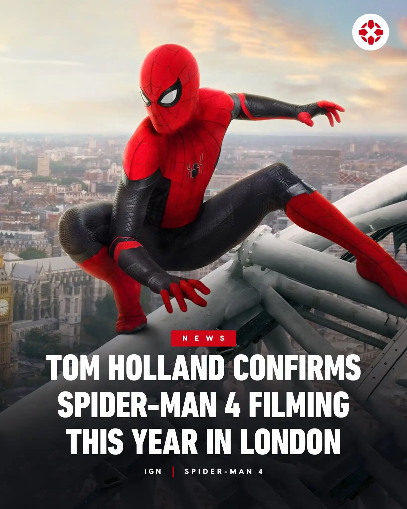 Image from IGN: A promotion for Tom Holland's family charity has let slip a small deta...