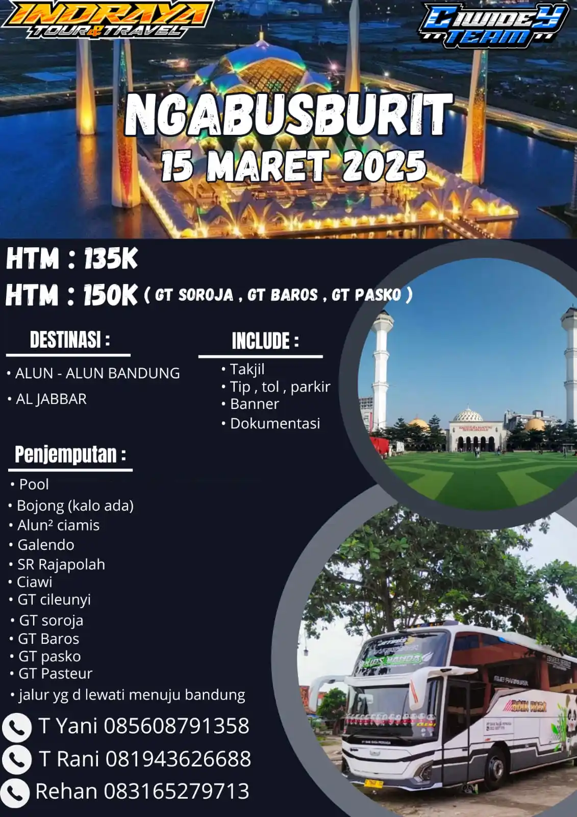 Image from INFO LINE UP BUS JAWABARAT 01🚍: Assalamualaikum warahmatullahi wabarokatuh Open trip ngabusburit bare...