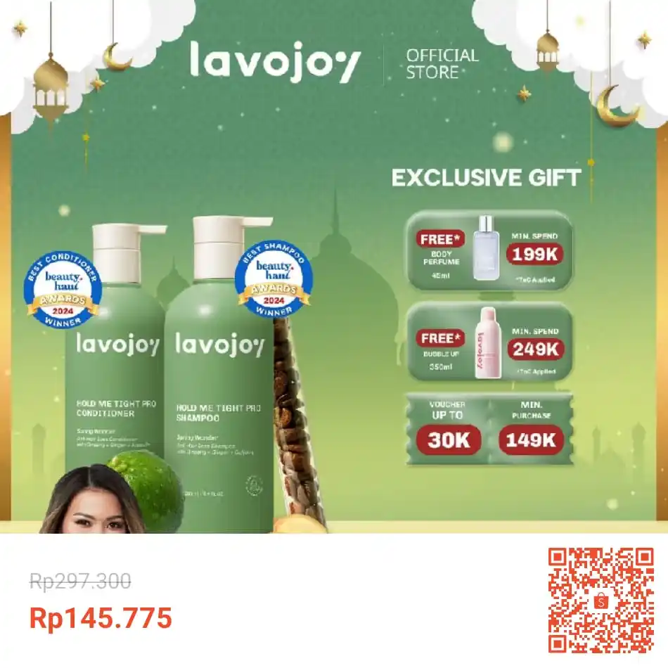 Image from INFO PROMO RACUN SHOPEE DISKON TIKTOK TOKOPEDIA GOJEK GRAB BELAJAR DAGET STICKER GIVEAWAY: Temukan [BUNDLE BEST SELLER HMT PRO] LVJ lavojoy Hold Me Tight Pro Sha...