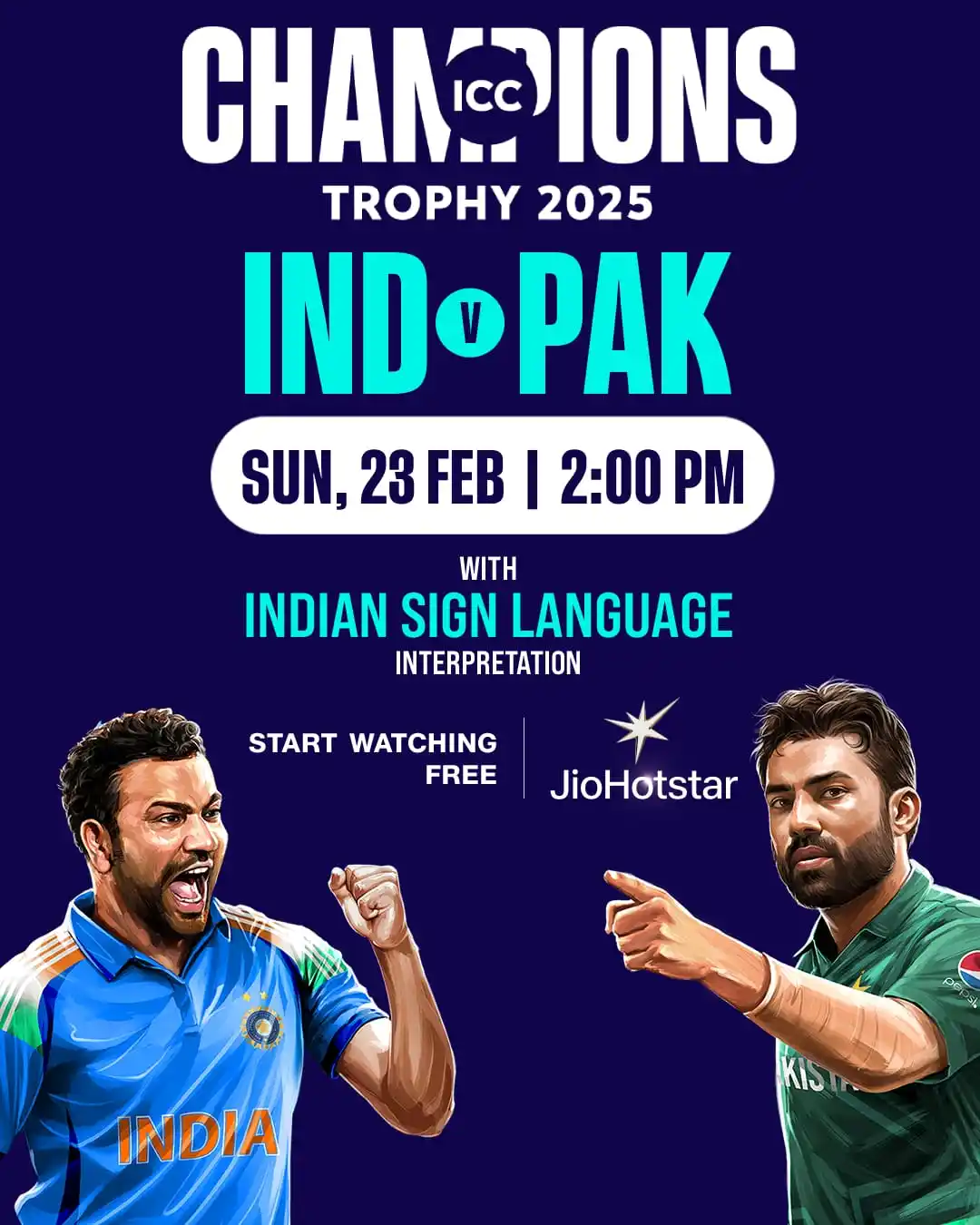 Image from ISH News: https://ish.news/CT25-INDvsBAN ICC Champions Trophy 2025 🏆 INDIA 🇮...