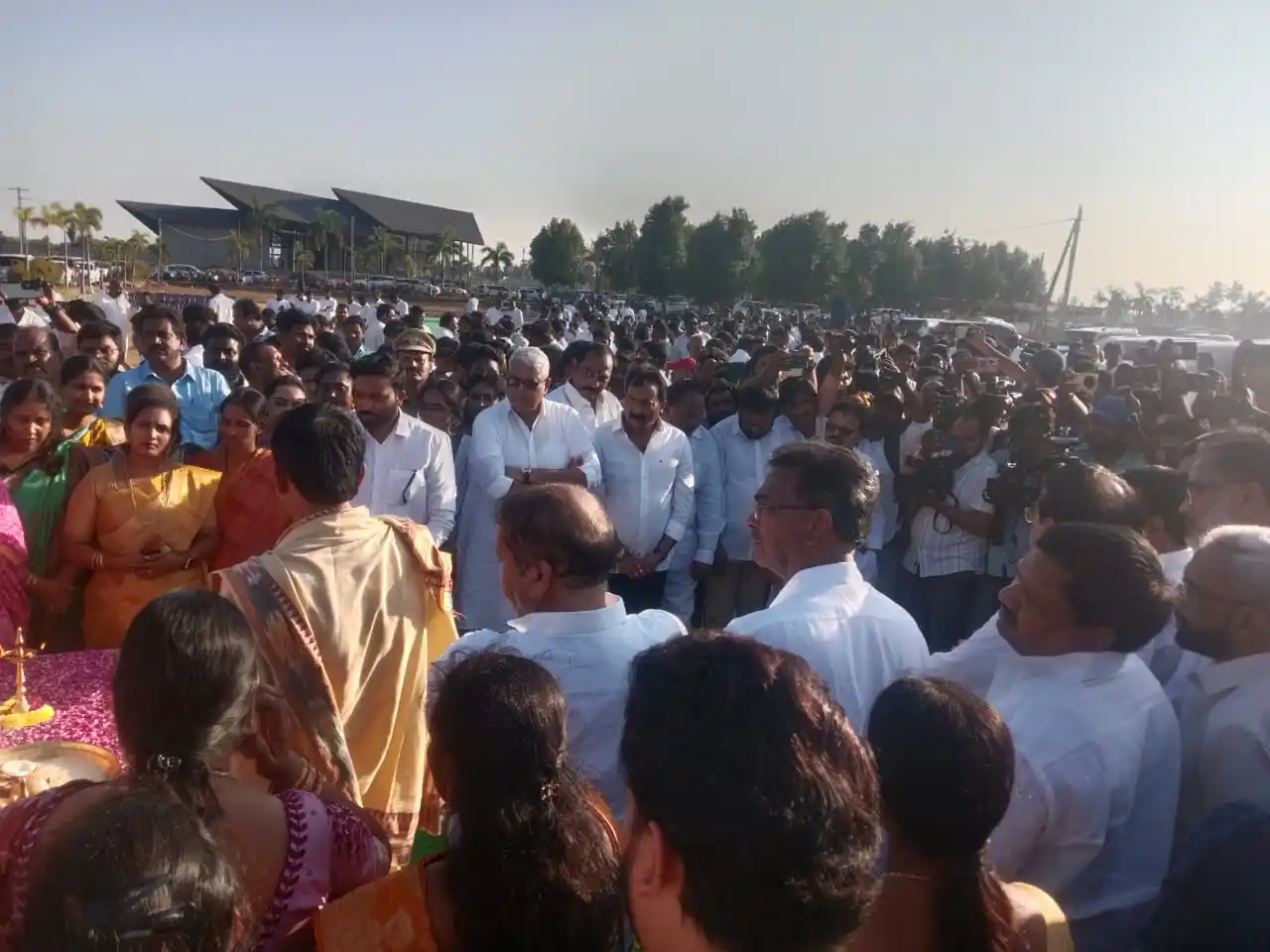 Image from 🌾𝐉𝐒𝐏-𝐒𝐎𝐂𝐈𝐀𝐋 𝐌𝐄𝐃𝐈𝐀 𝐂𝐎𝐍𝐓𝐄𝐍𝐓✡️🇮🇳🥛✊: పిఠాపురంలో జరగనున్న జనసేన పార్టీ ఆవిర్భావ దినోత్సవ సభకు భూ పూజా కార్యక...