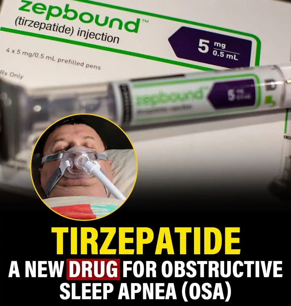 Image from KABILA Updates🩺: Tirzepatide Approved for OSA! FDA approves Tirzepatide for moderate-to...