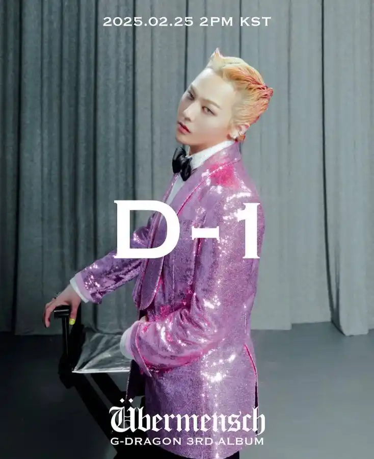 Image from Kpop & Kdrama ✨🤍: GDRAGON released D-1 poster for "Ubermensch"...