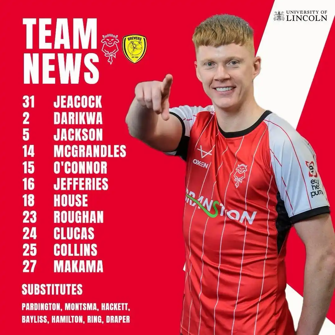 Image from Lincoln City Football Club: 🔢 Sam Clucas makes his home debut for the Imps! https://www.weareimp...