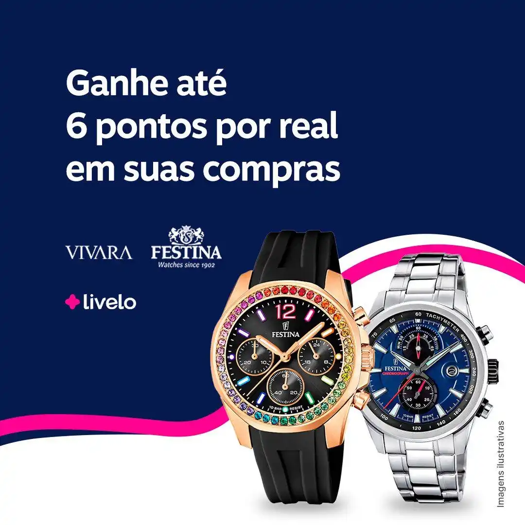 Image from Livelo: Junte pontos com a Livelo & Vivara: até 6 pontos por real gasto Não p...