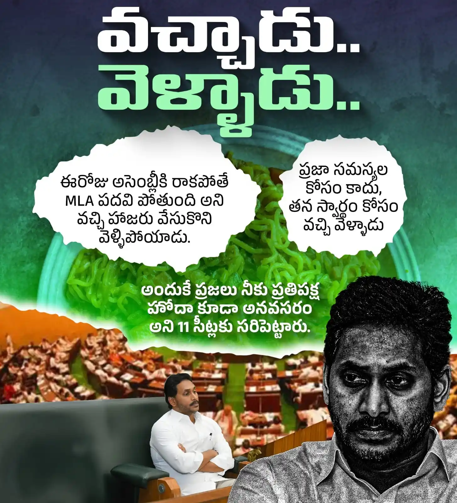 Image from ManaTDP App - Official: కనీసం తన నియోజకవర్గ సమస్యల గురించి అయినా శాసనసభలో రెండు నిమిషాలు మాట్ల...