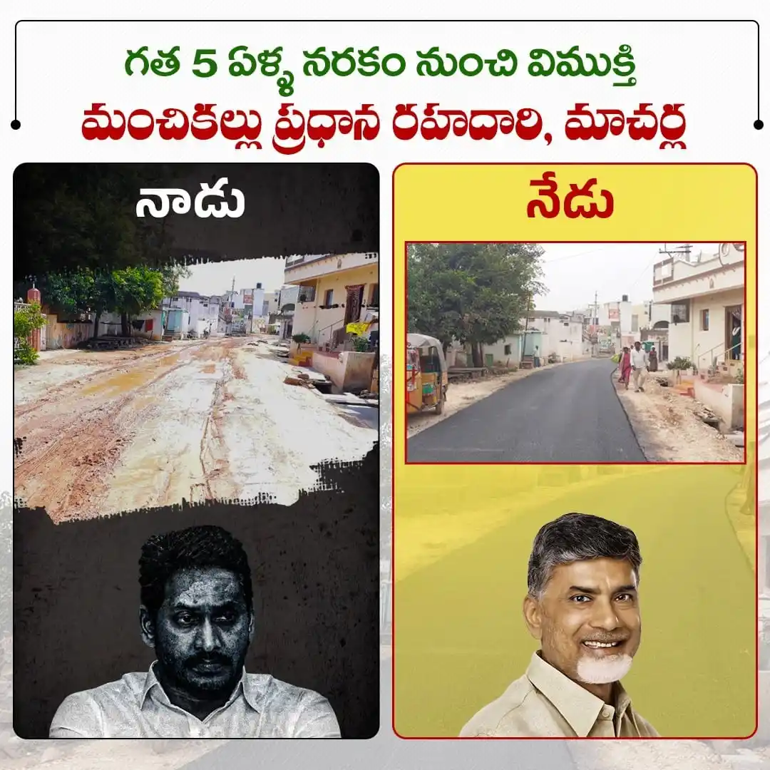 Image from ManaTDP App - Official: జగన్ ఏలుబడిలో నడక కూడా నరకాన్ని తలపించేలా గుంతలు బురదతో ఉన్న మాచర్ల ని...