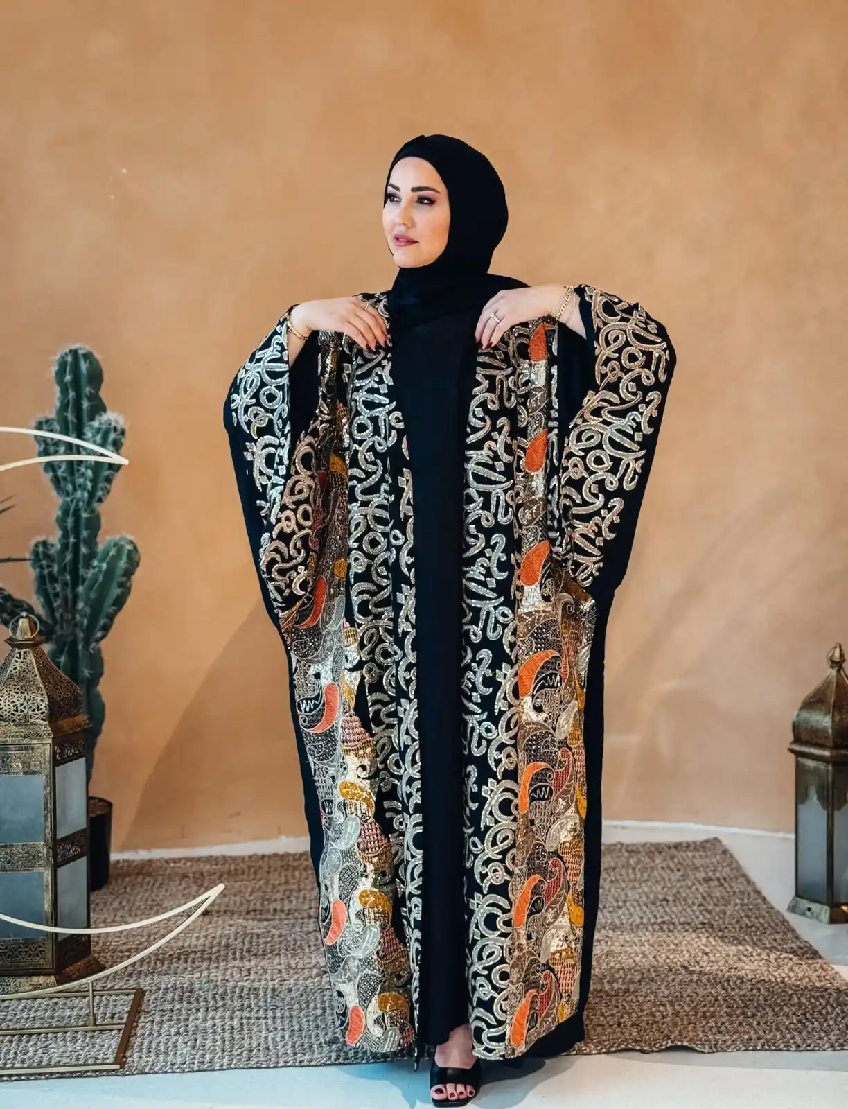 Image from Marvella New Collection : عباية مميزة بتطريزات دهبية عربية راقية ✨ FREE SIZE 800AED متوفرة ...