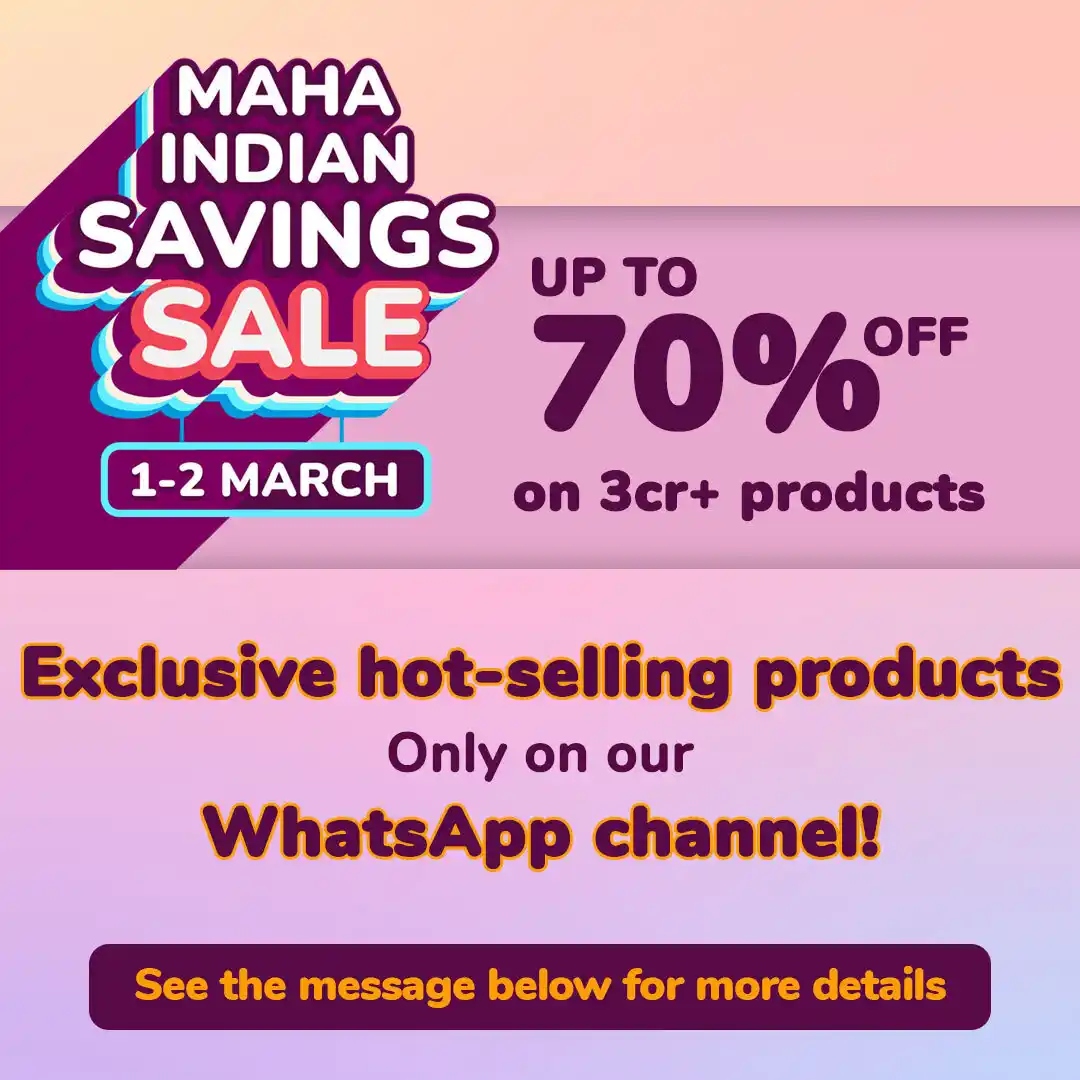 Image from Meesho Affiliate Program: Dear Creators,  ⏳ _MAHA INDIAN SAVINGS SALE_ is just around the corner...