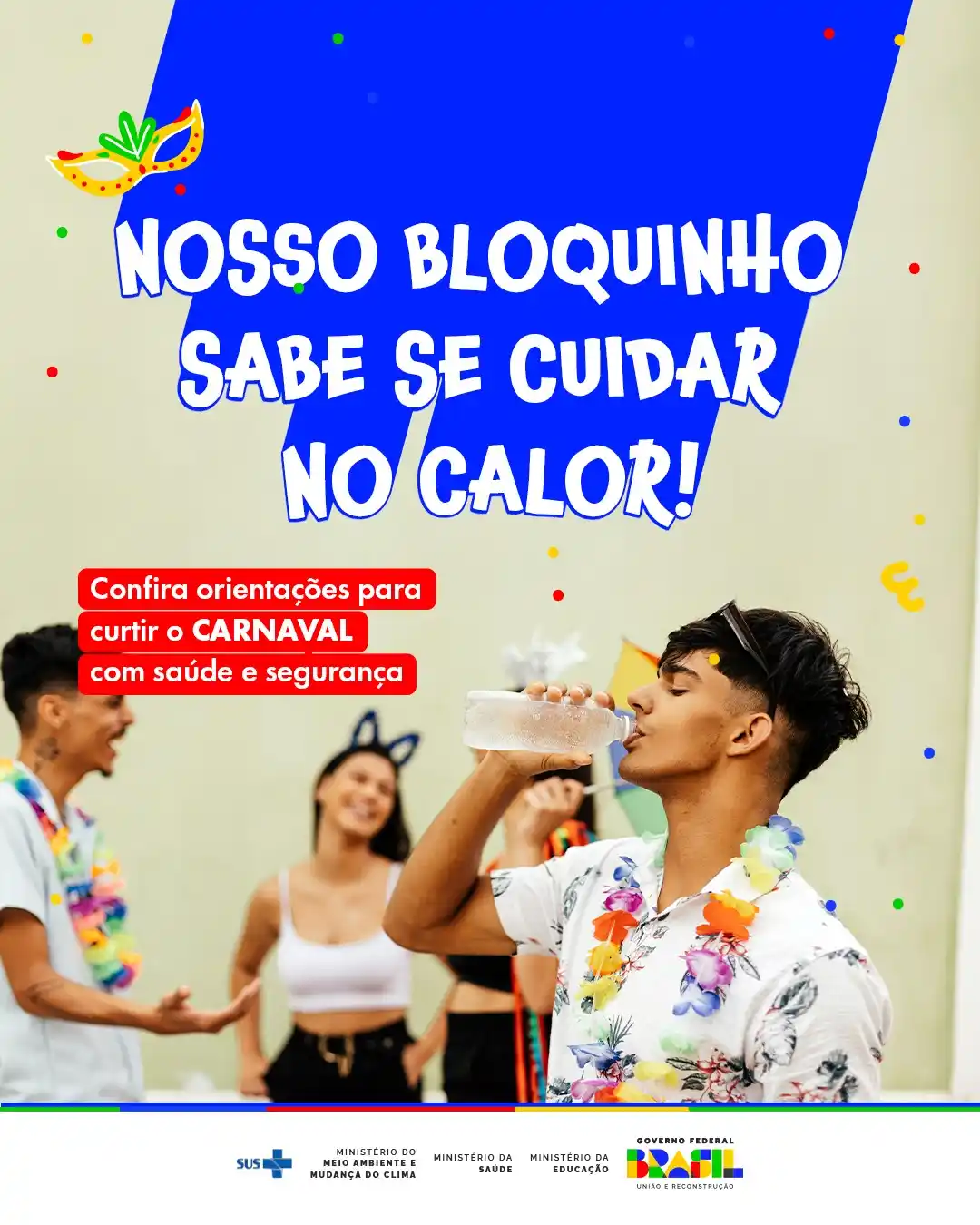 Image from Ministério da Educação: ☀Alô, folião! Fique atento à onda de calor na sua cidade. O INMET ale...