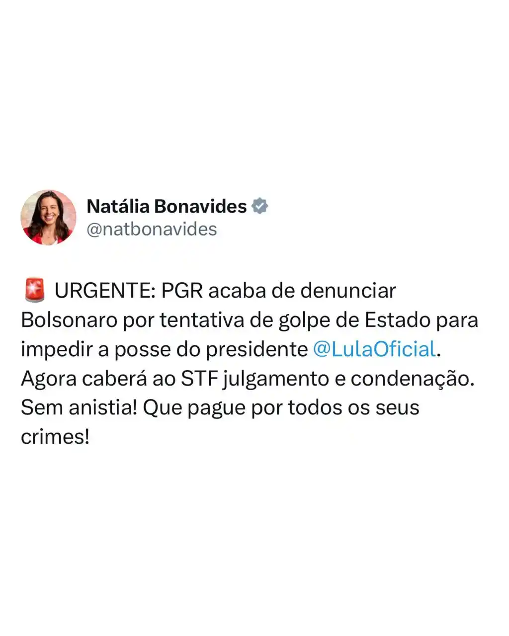 Natália Bonavides post