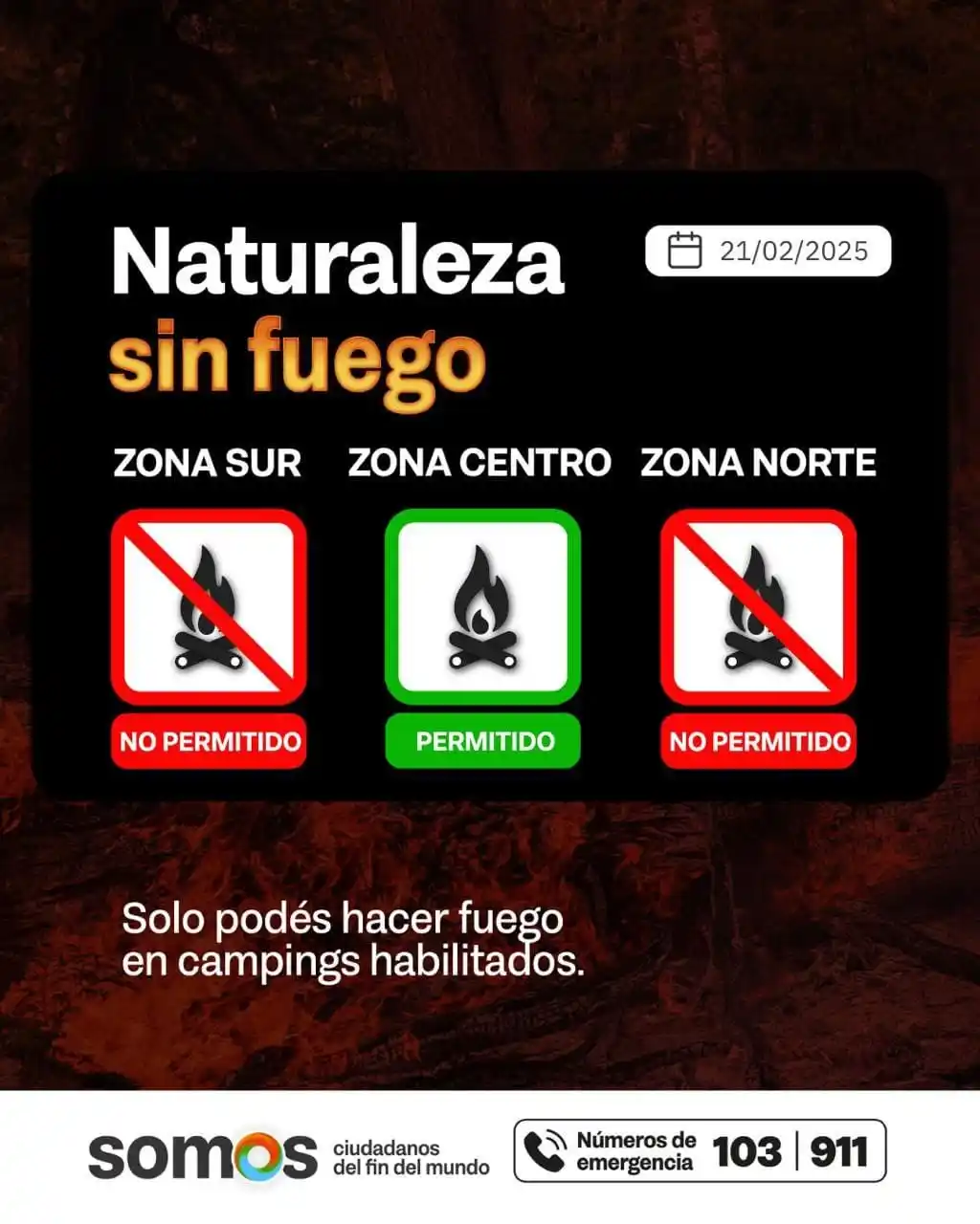 Image from Noticias del fin del mundo: 🔥 Índice de peligrosidad de incendios 21/02/2025 El día de hoy, en l...