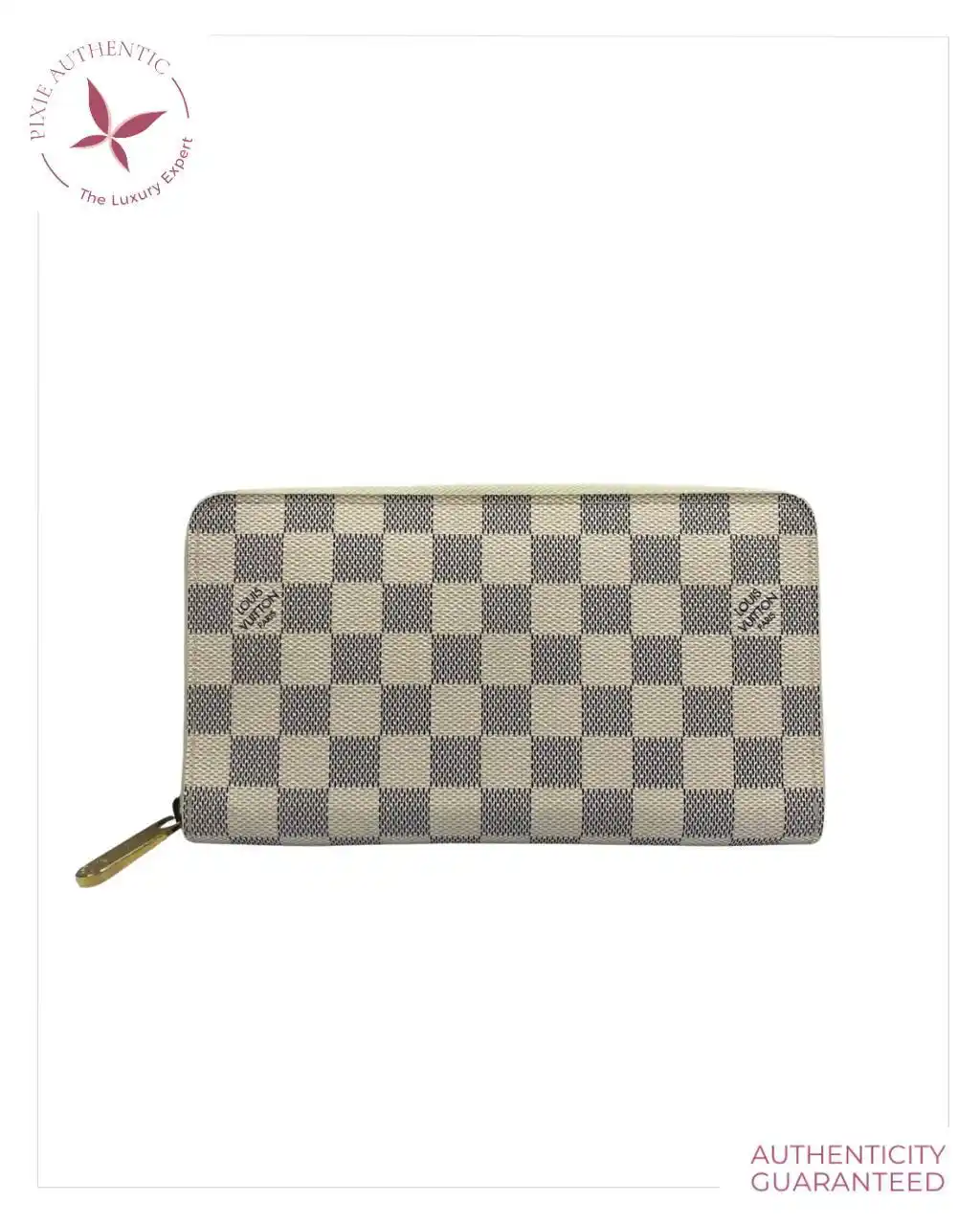 Image from Pixie Authentic: Louis Vuitton long wallet damier azure 2009 GHW Size : 21x2x12 Comes w...